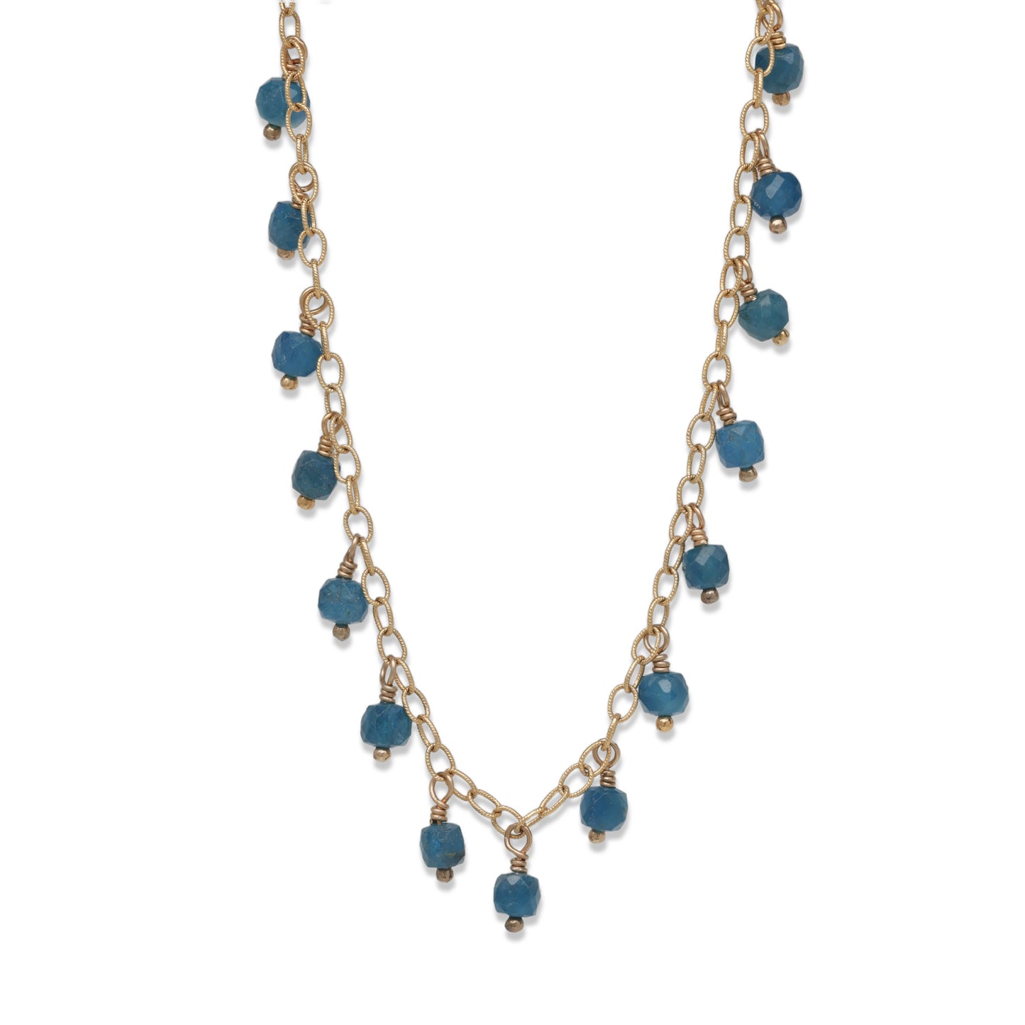 Apatite Cube Necklace