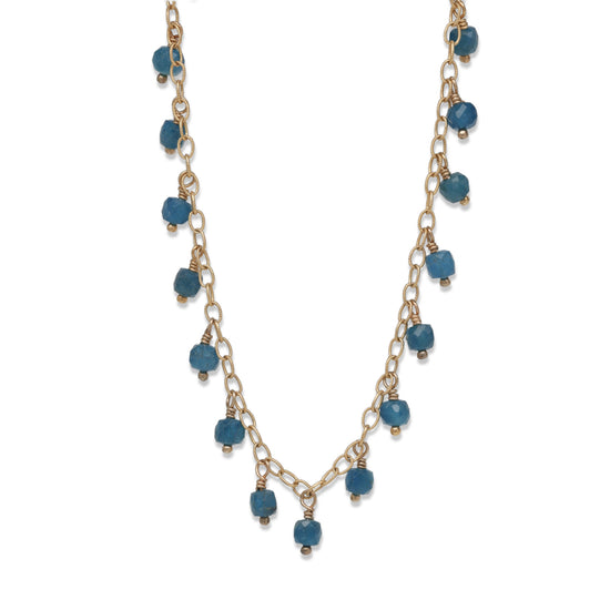 Apatite Cube Necklace