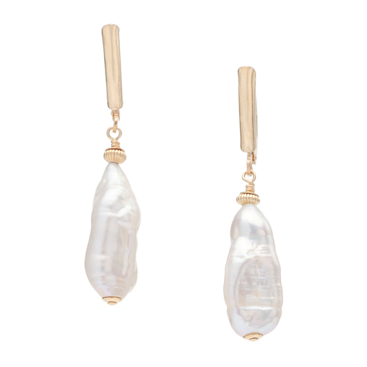 Biwa Pearl Drop Earrings