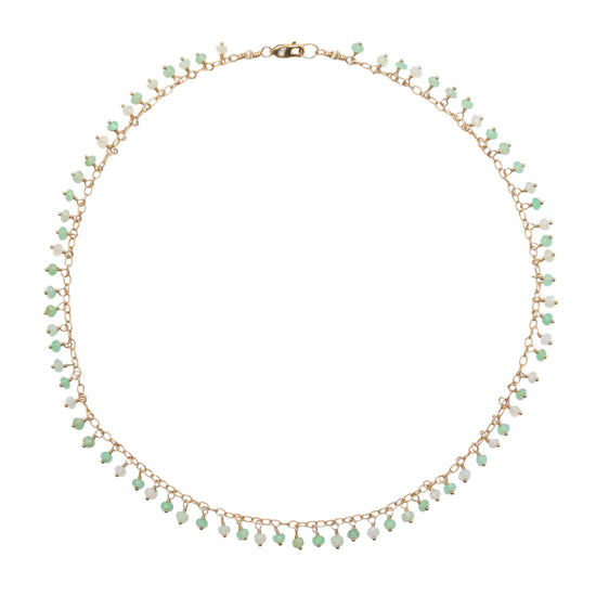 Peruvian Blue Opal Drops Necklace