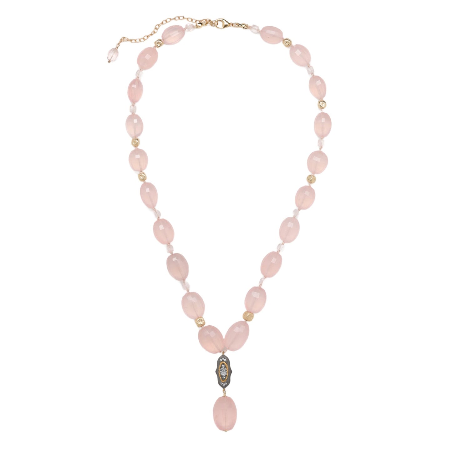 Rose Quartz Statement Necklace