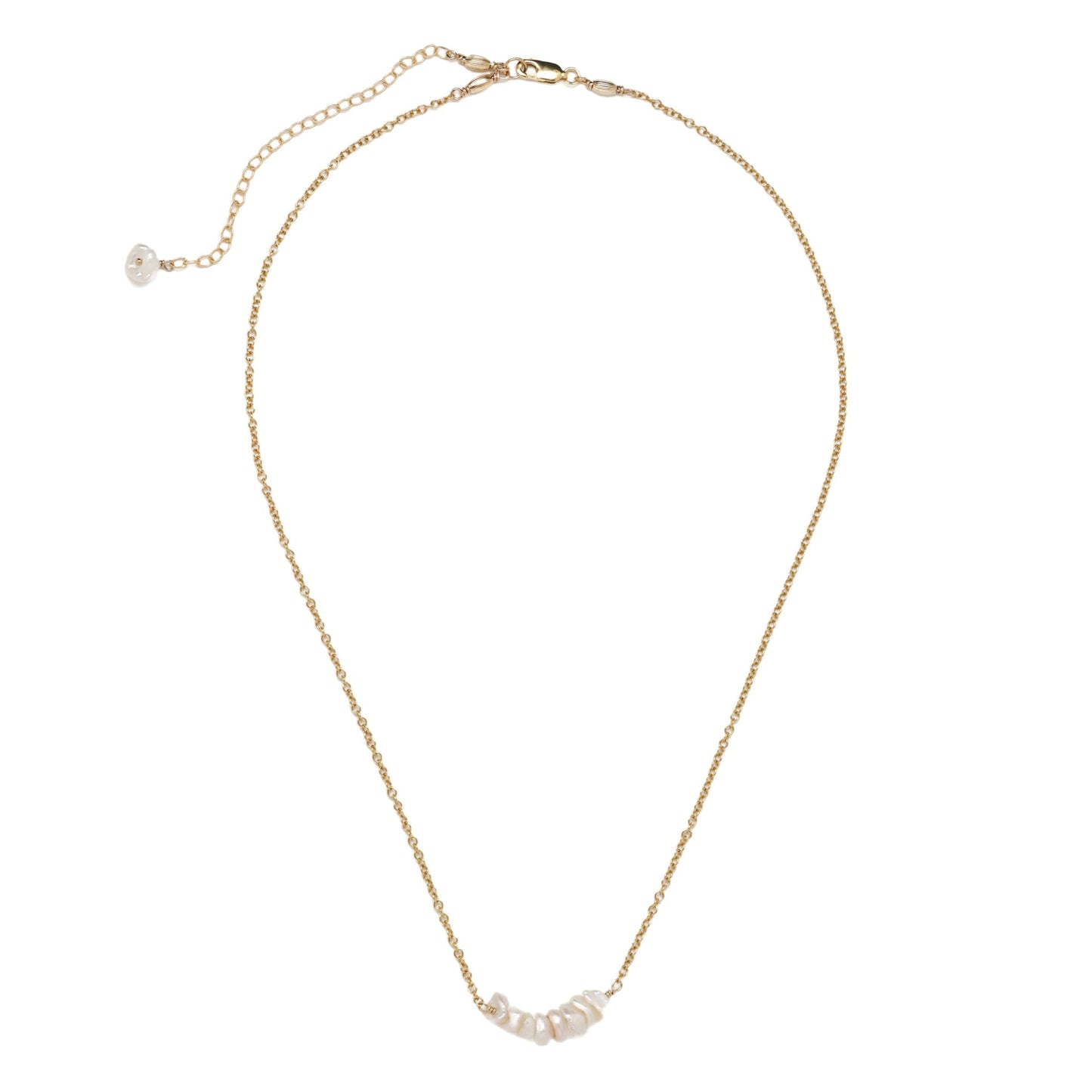 White Keishi Pearl Necklace