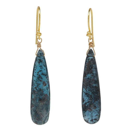 Kyanite Long Drop Earrings