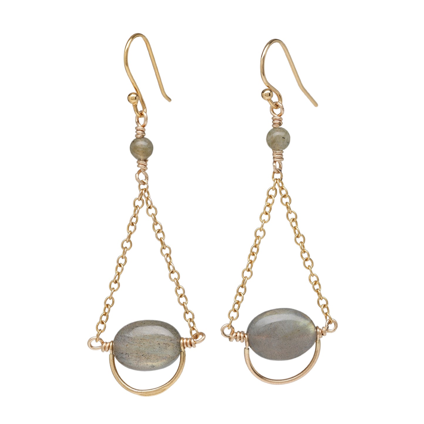 Labradorite Swing Earrings