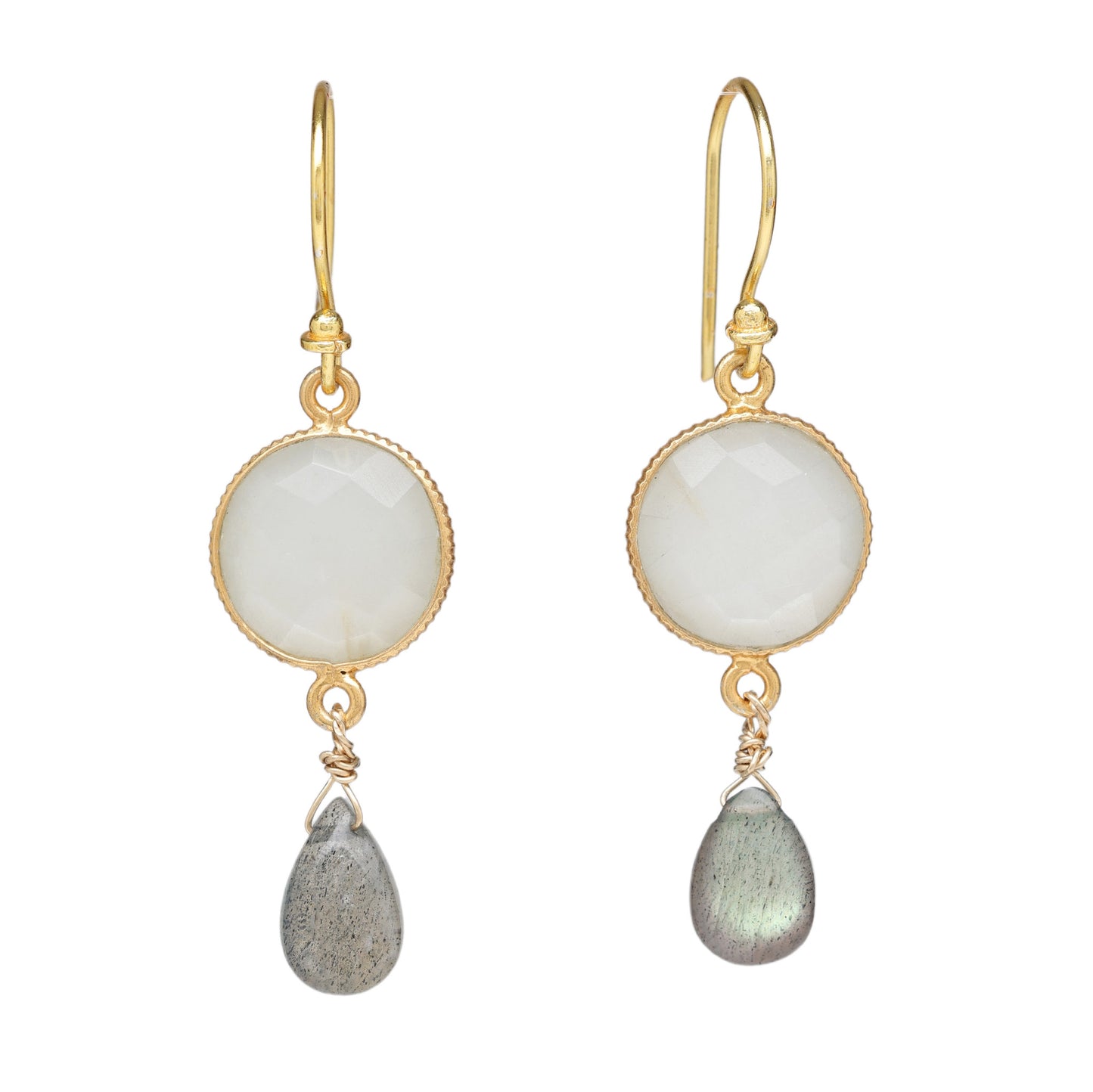 Moonstone and Labradorite Earrings