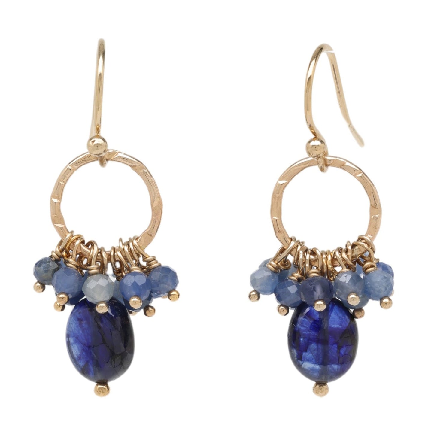 Blue Sapphire Petite Chandelier Earrings